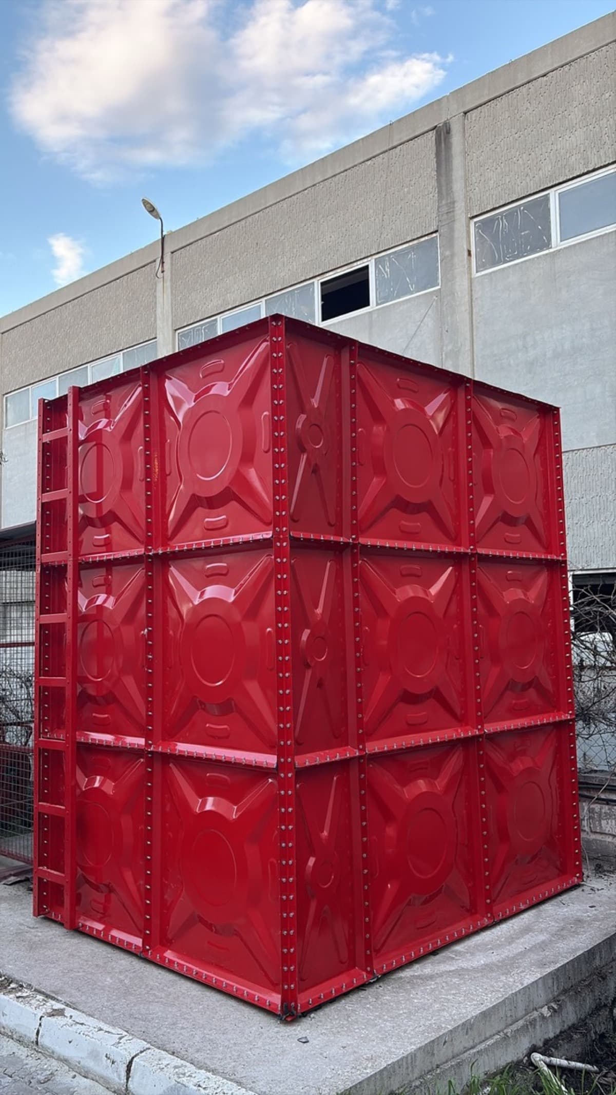 UCS modüler su deposu — Termoplastik kaplamalı yangın deposu